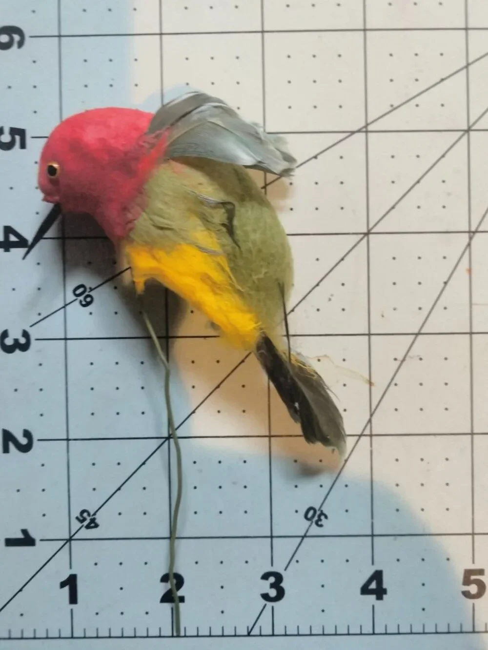 Colorful Decorative Feathered Bird Hummingbird Figurine Wire Floral Crafts Lot 2